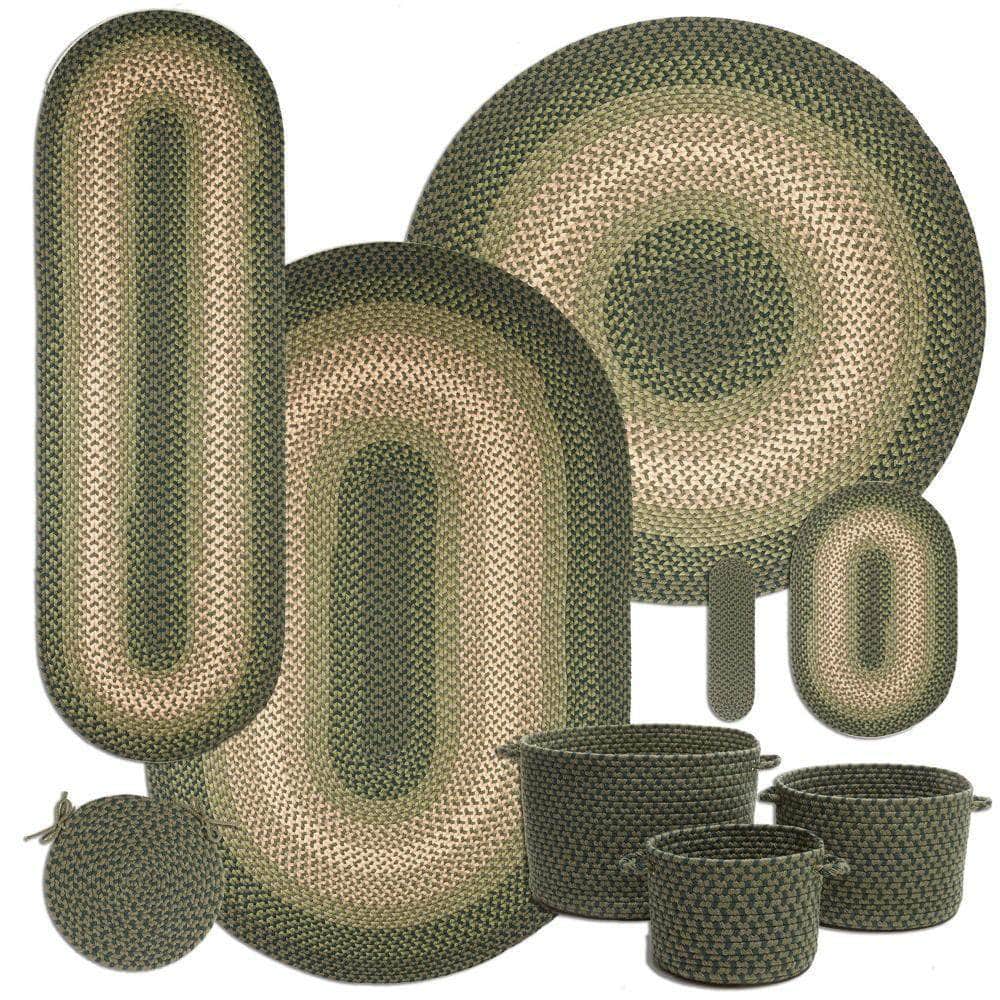 Pinecrest Rustic Bordered Braided Rug 