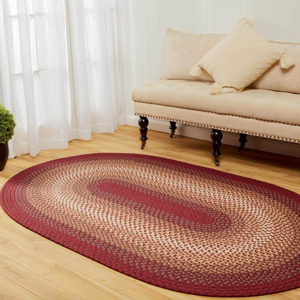 Pinecrest Rustic Bordered Braided Rug 