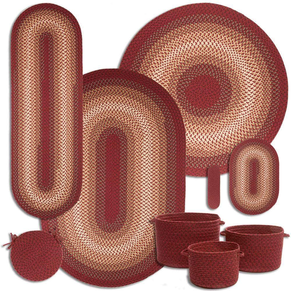 Pinecrest Rustic Bordered Braided Rug 