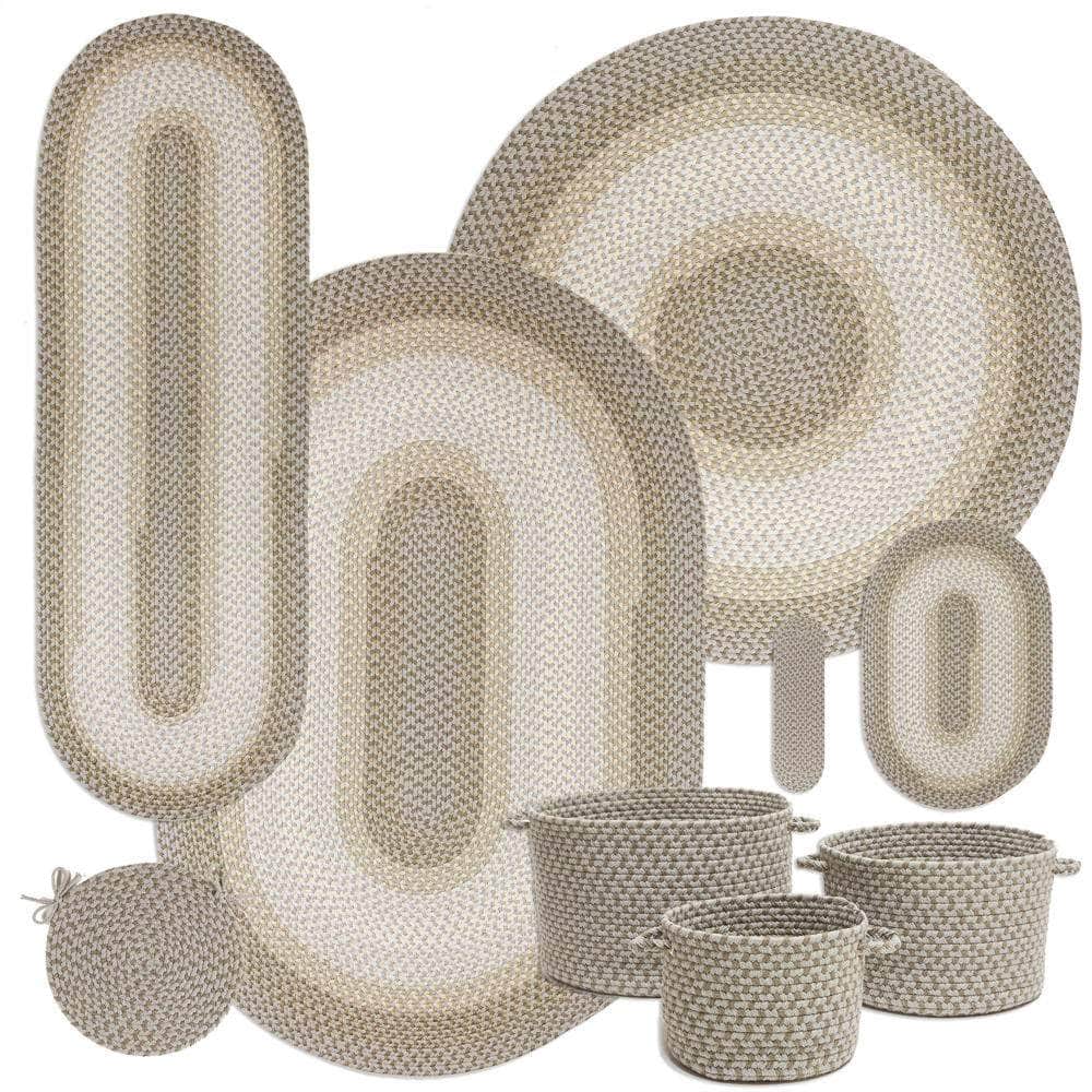 Pinecrest Rustic Bordered Braided Rug 