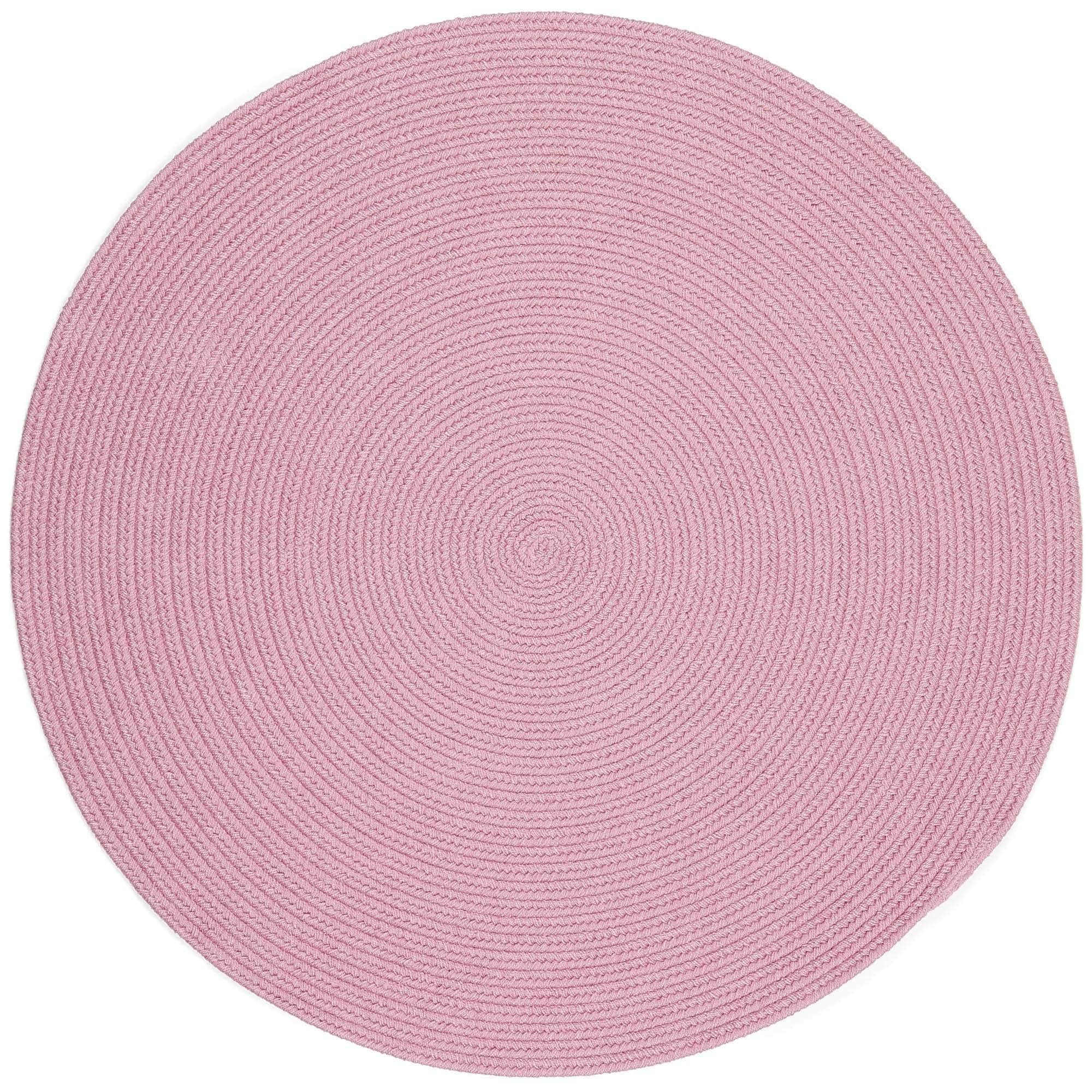 Lullaby Childrens Solid Braided Rug #color_pink