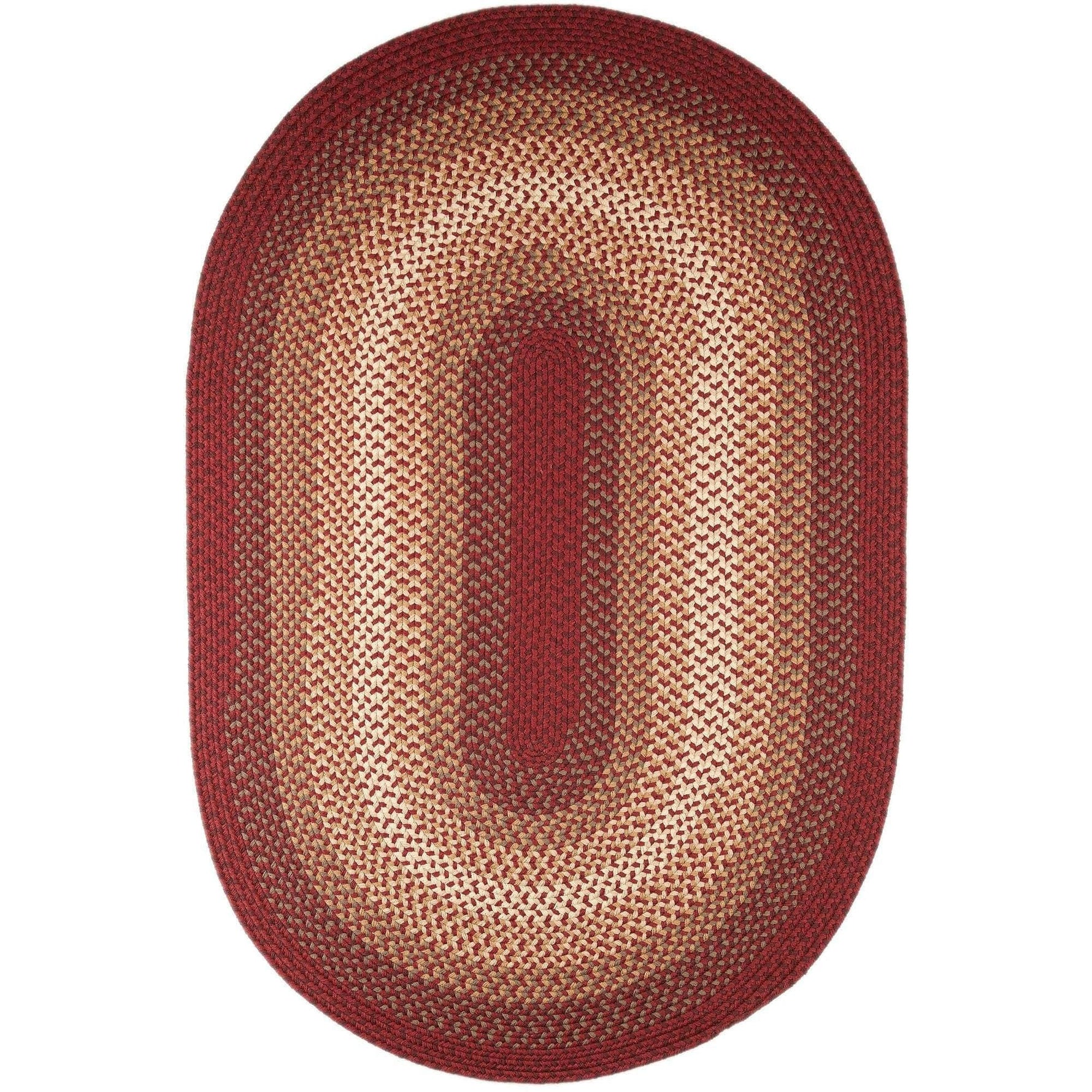 Pinecrest Rustic Bordered Braided Rug 