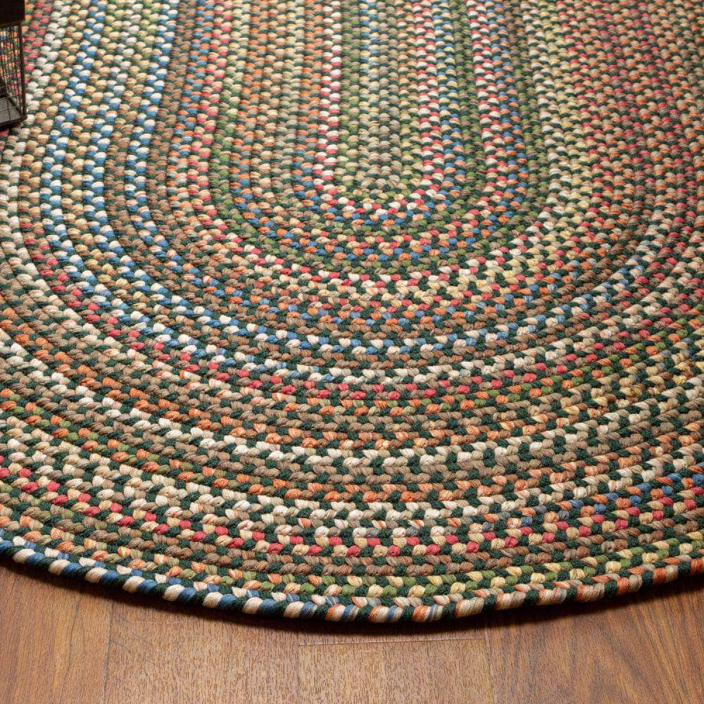 Roxbury Colorful Indoor / Outdoor Braided Rug #color_spruce green
