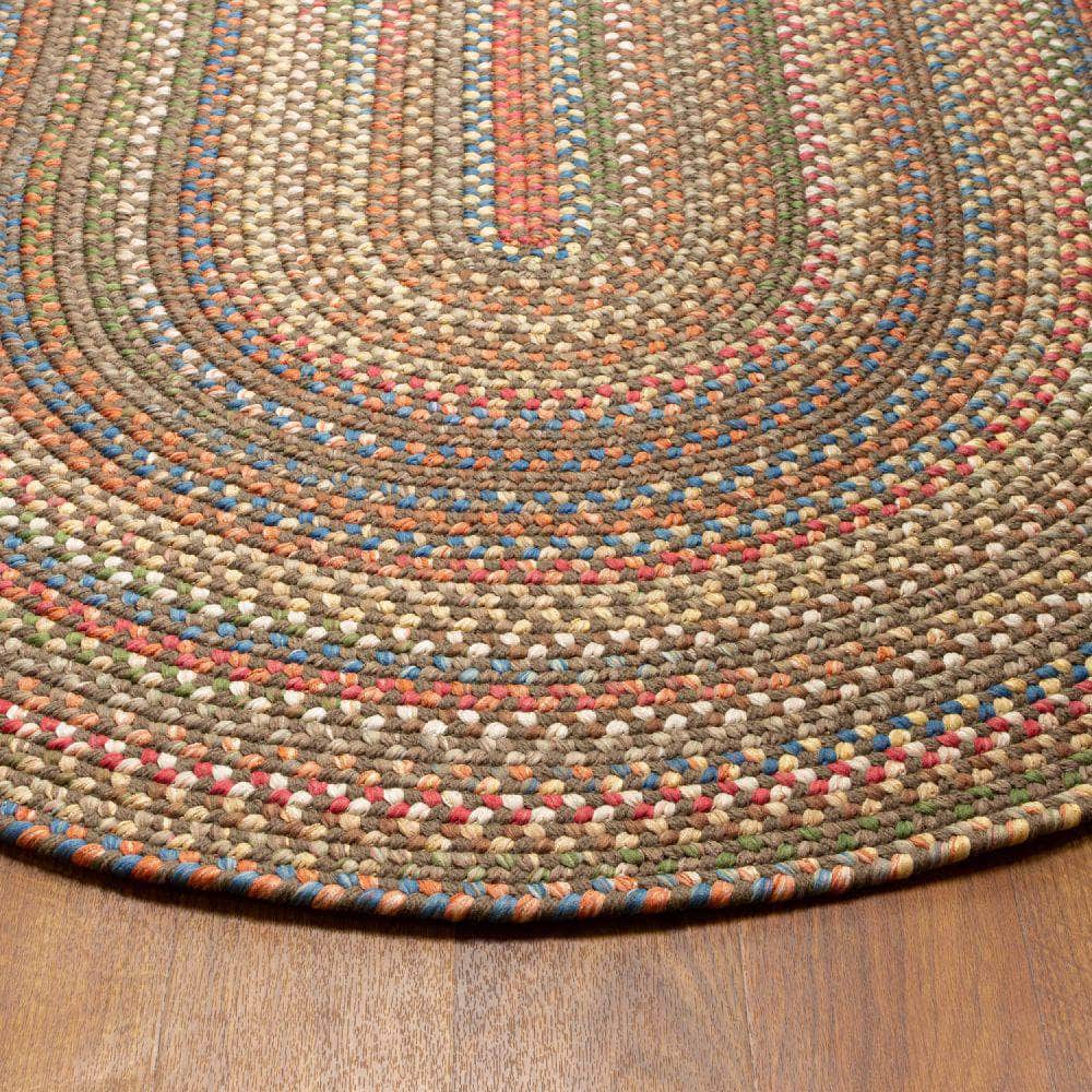 Roxbury Colorful Indoor / Outdoor Braided Rug #color_dk taupe