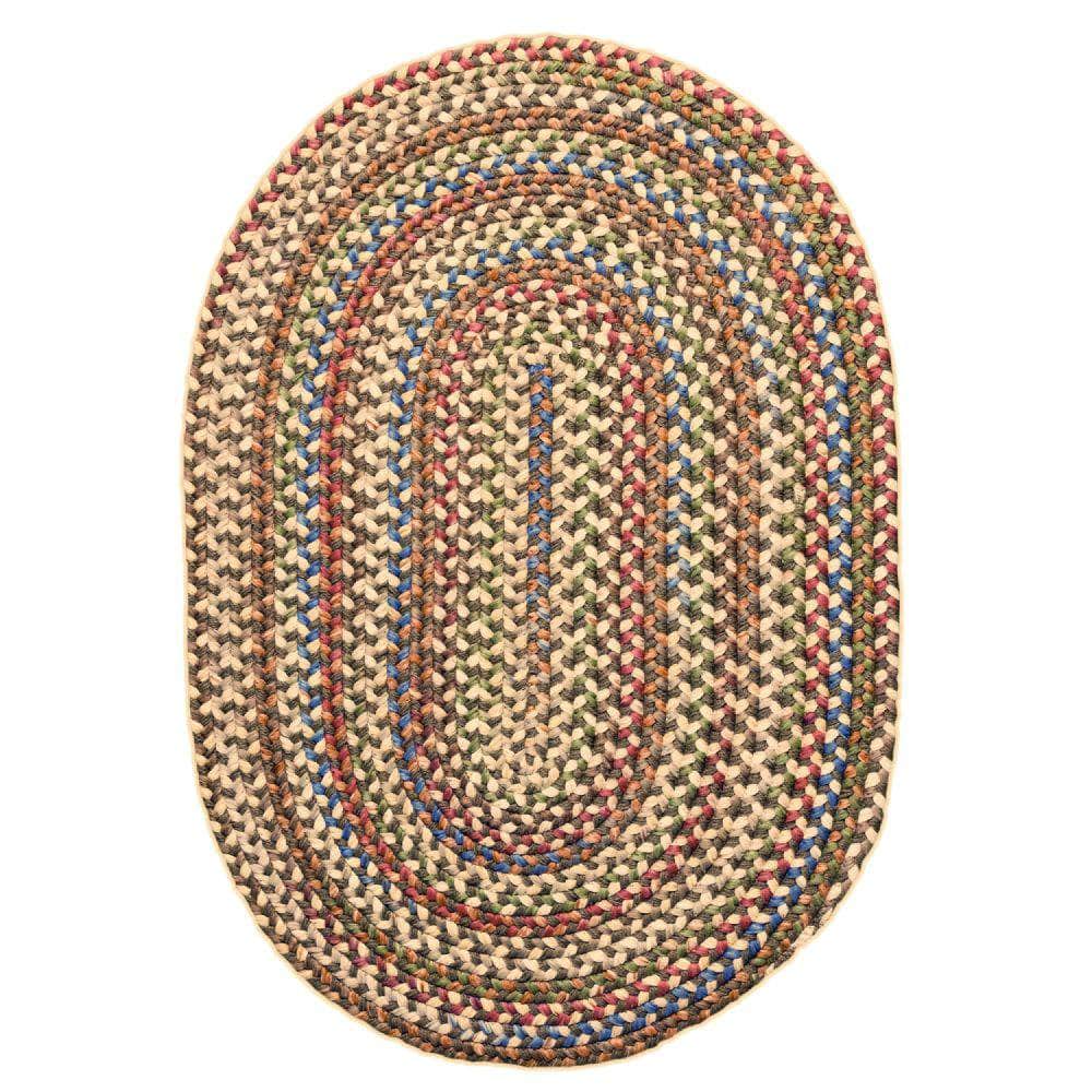 Roxbury Colorful Indoor / Outdoor Braided Rug #color_dk taupe