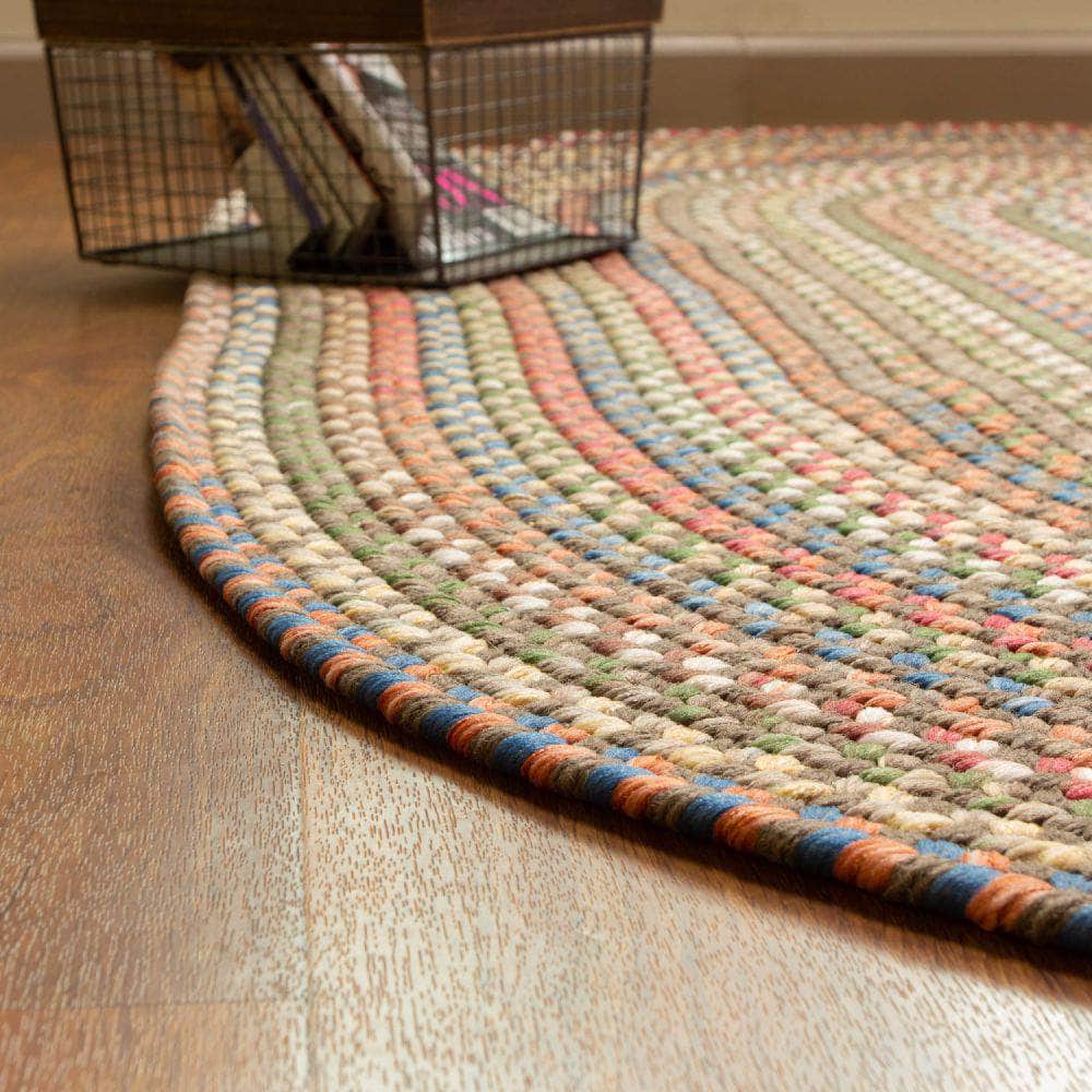 Roxbury Colorful Indoor / Outdoor Braided Rug #color_dk taupe