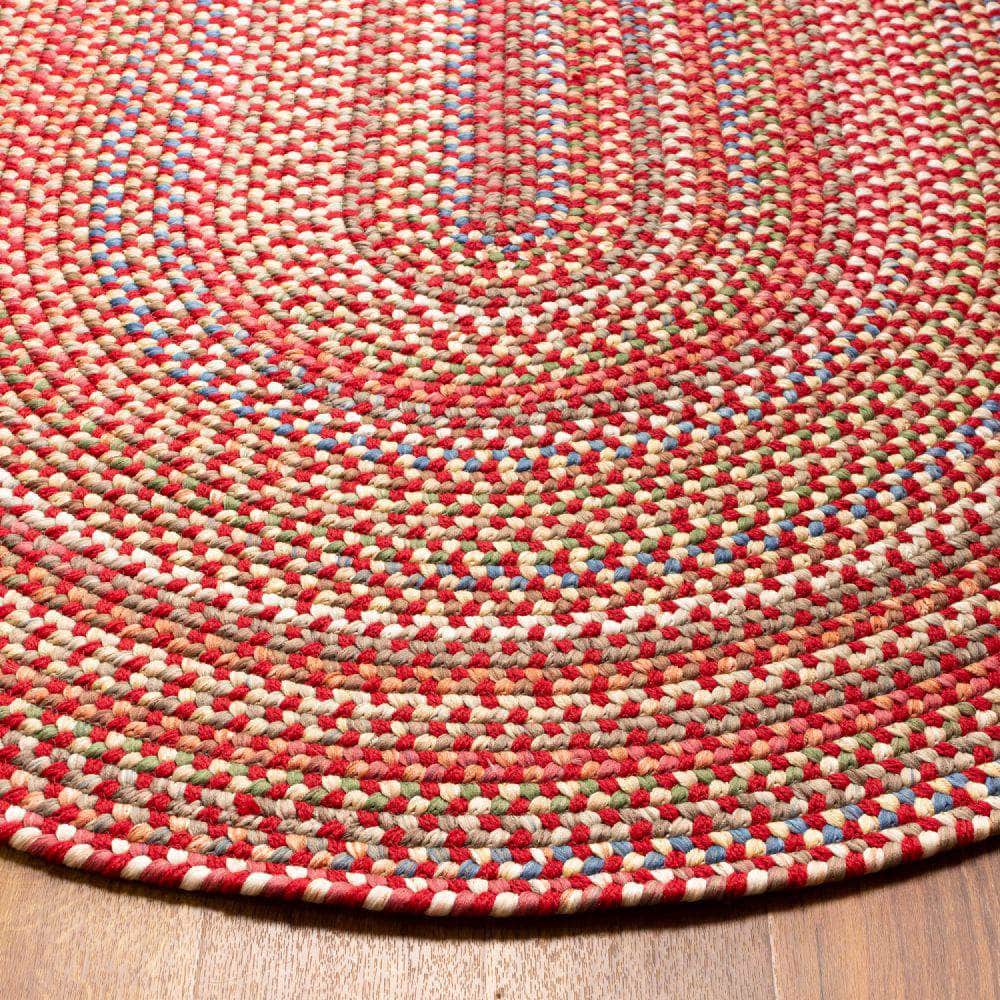 Roxbury Colorful Indoor / Outdoor Braided Rug #color_red