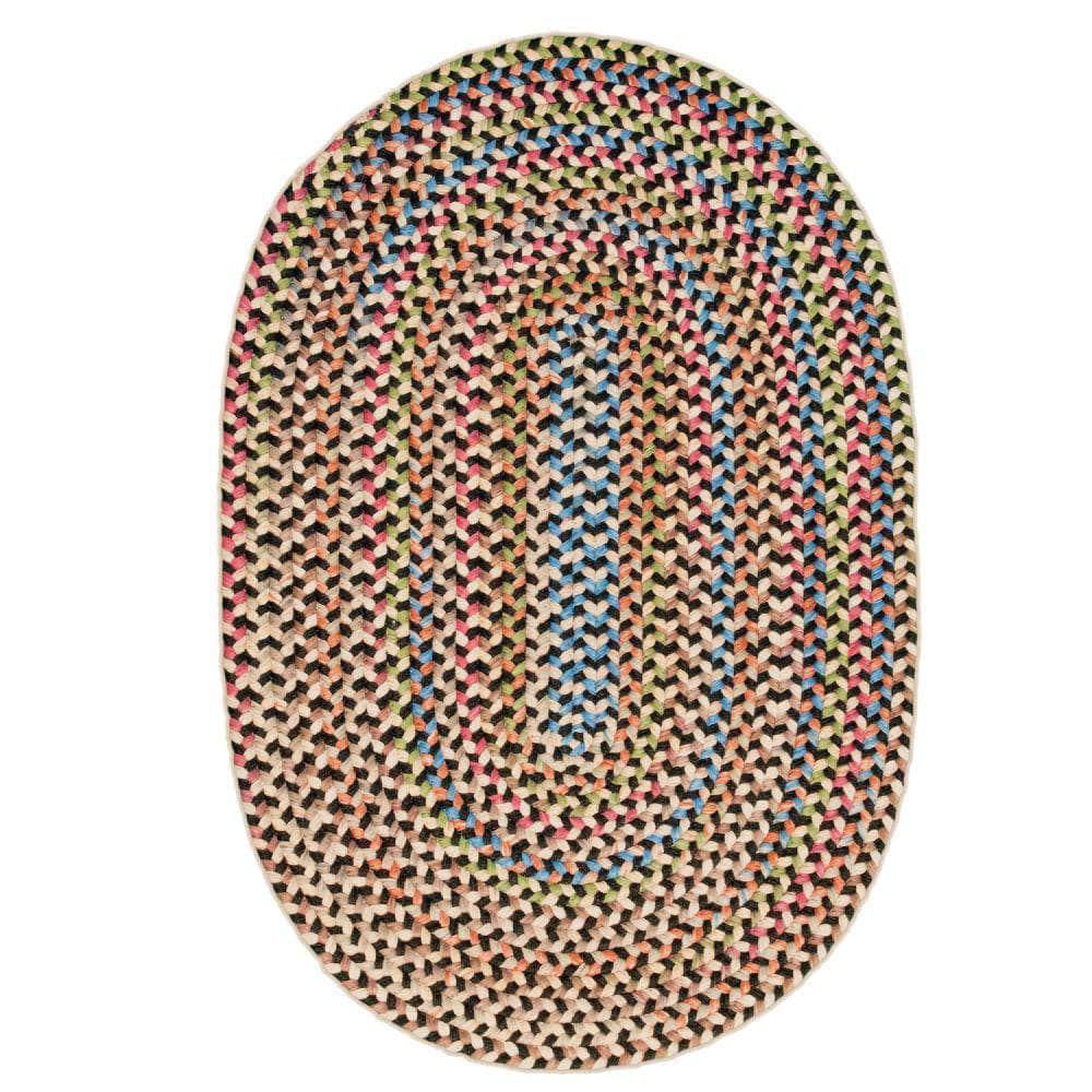 Roxbury Colorful Indoor / Outdoor Braided Rug #color_charcoal