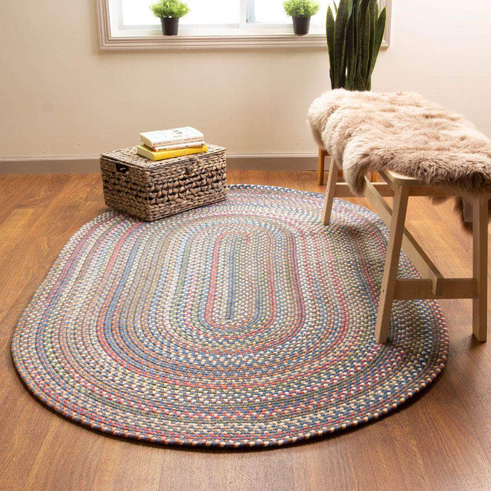 Roxbury Colorful Indoor / Outdoor Braided Rug #color_blue