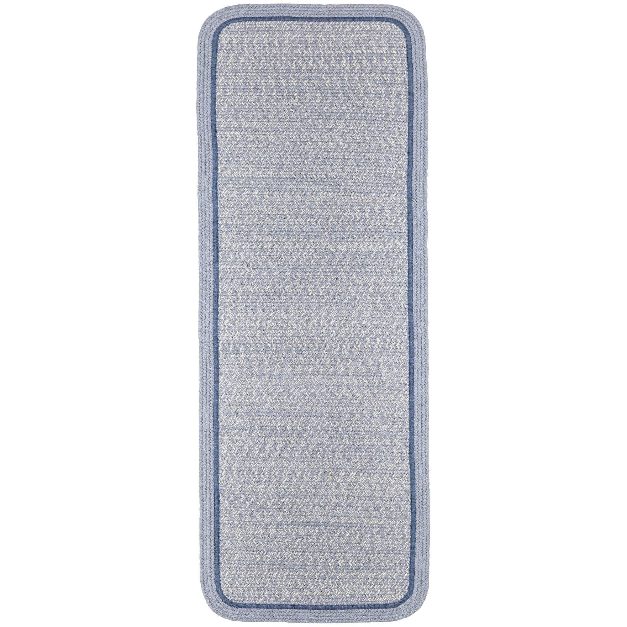 Woolmade Rounded Rectangle Braided Rug #color_sunrise blue