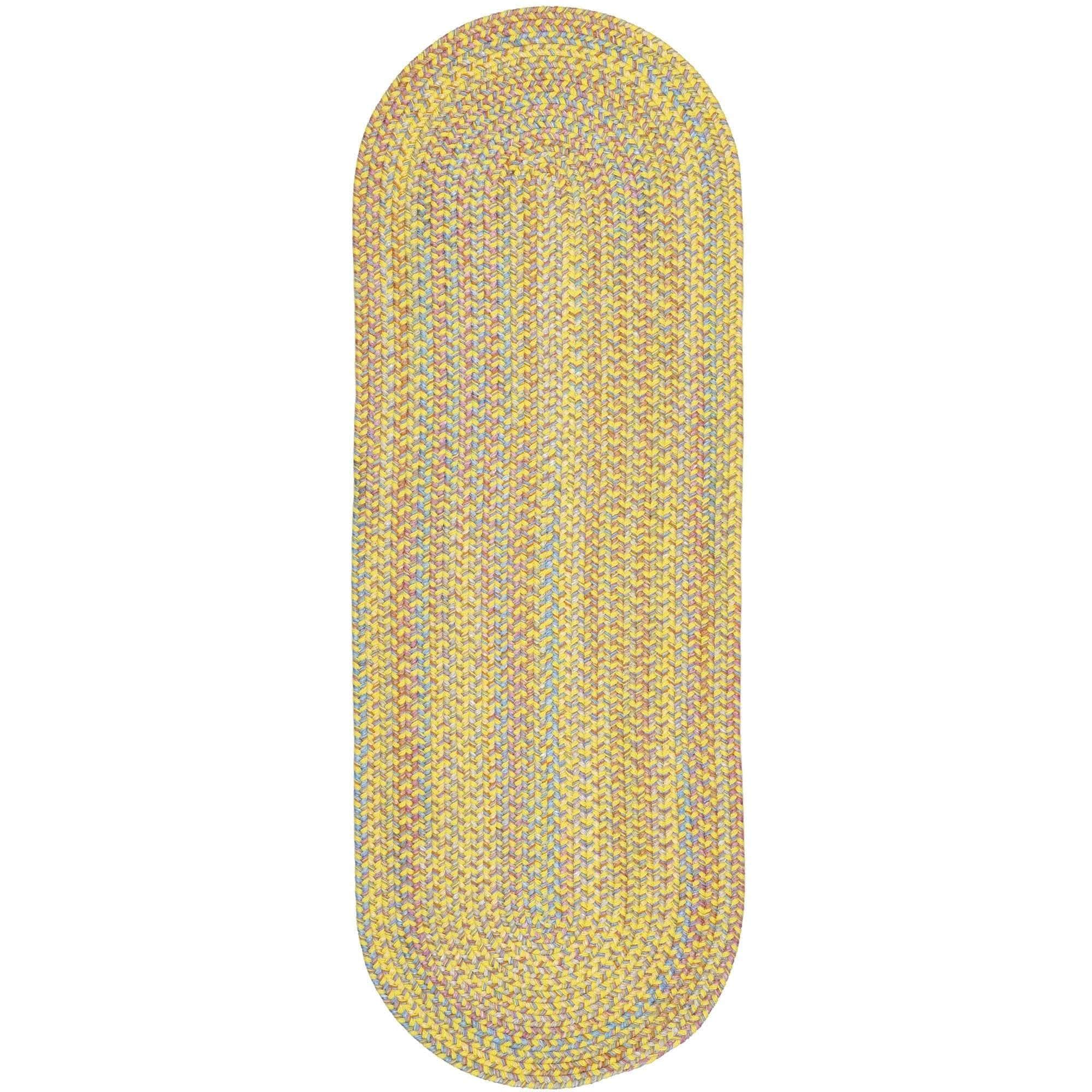 Hipster Kids and Playroom Braided Rug #color_yellow multi