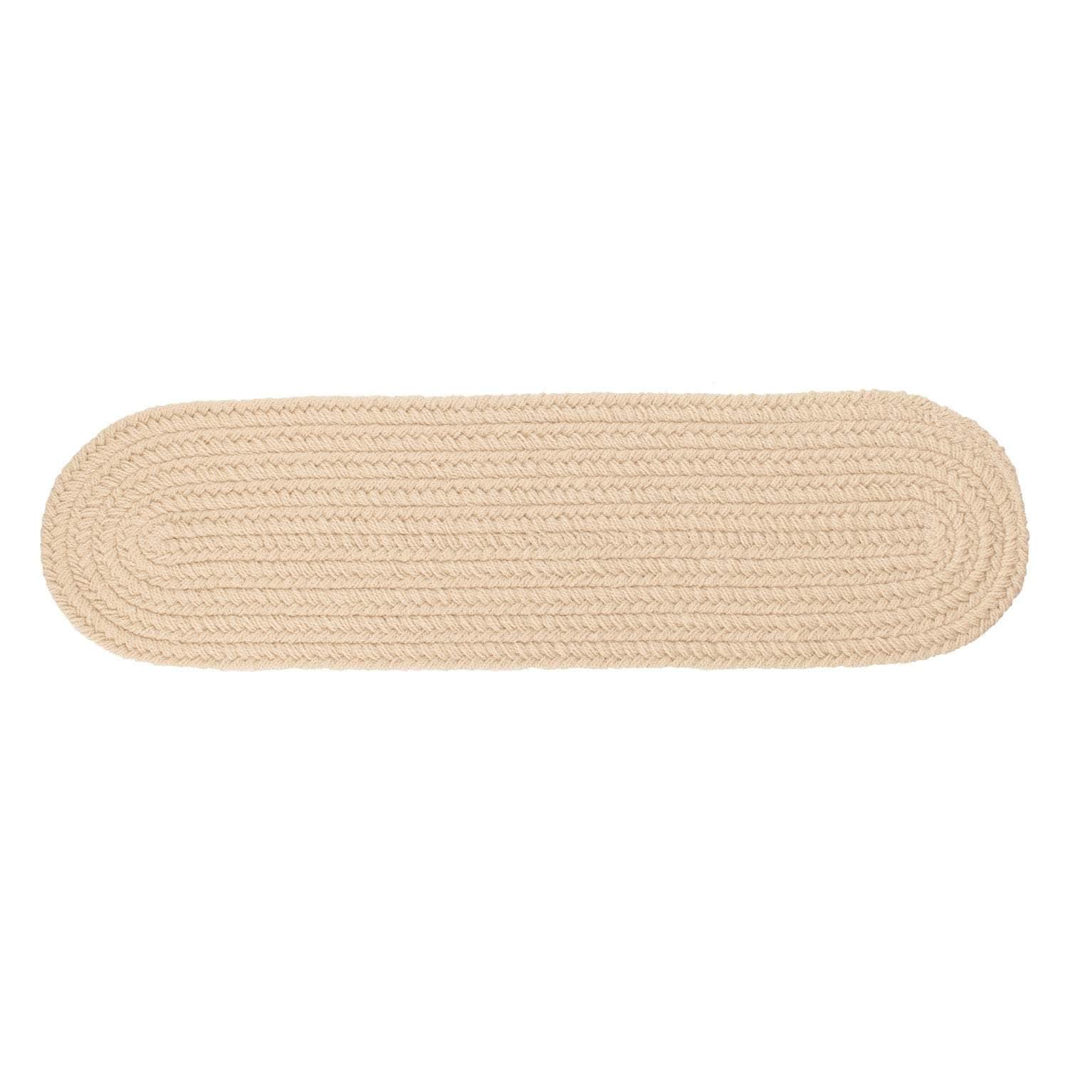 Maui Braided Solid Stair Treads #color_cream