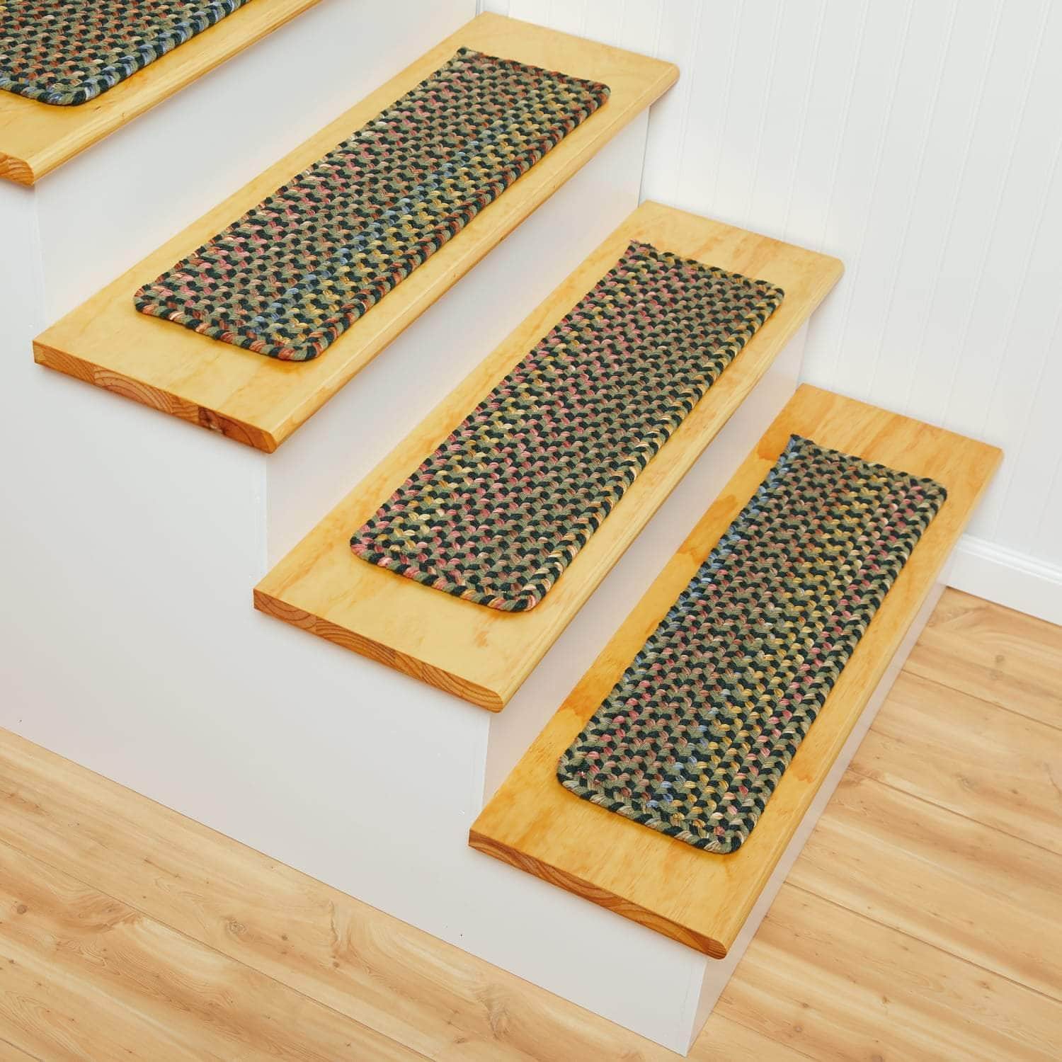Sanford Braided Stair Treads #color_forest multi