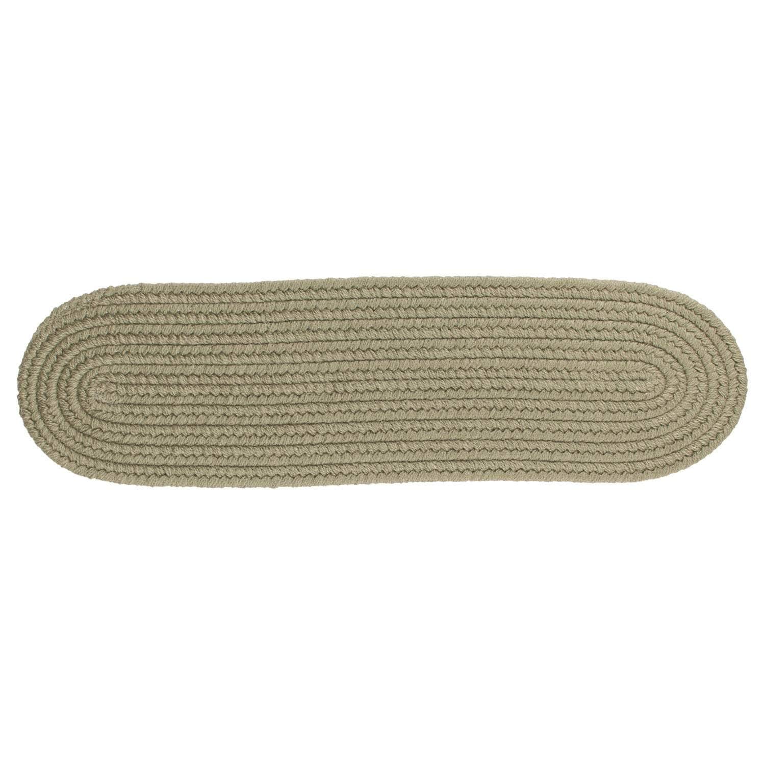 Pura Solid Wool Braided Stair Treads #color_moss green