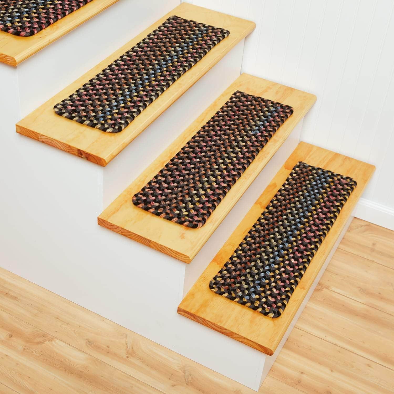 Sanford Braided Stair Treads #color_onyx multi