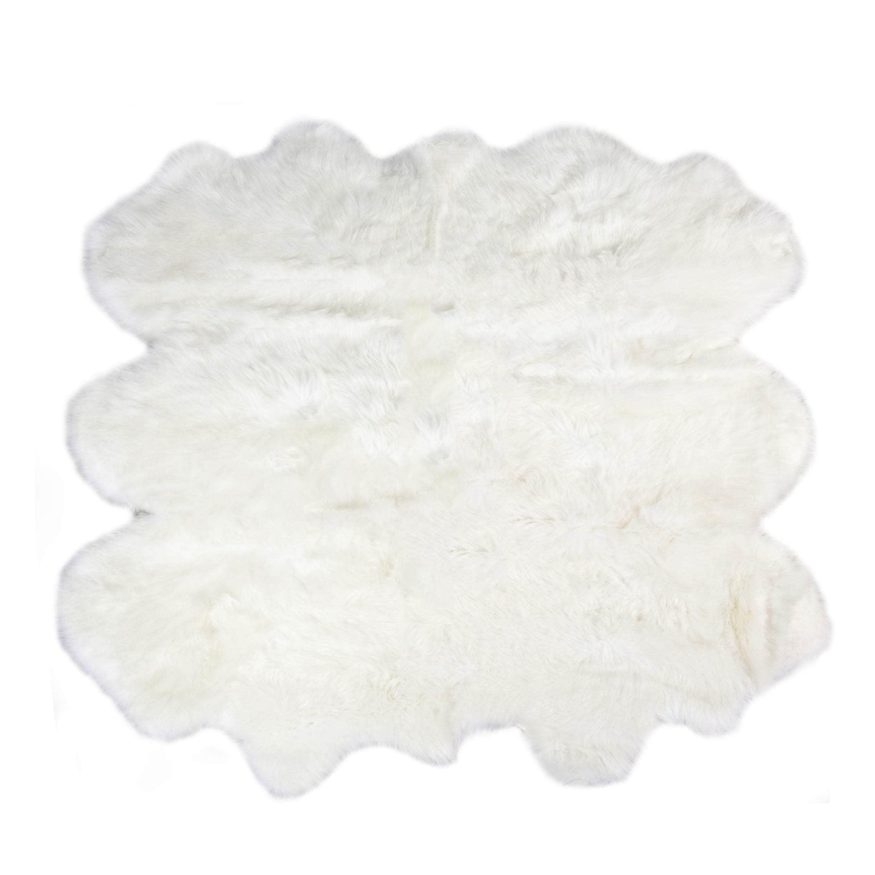 Natural Sheepskin Rug Shearling Fur Pelt #size_5' x 6'