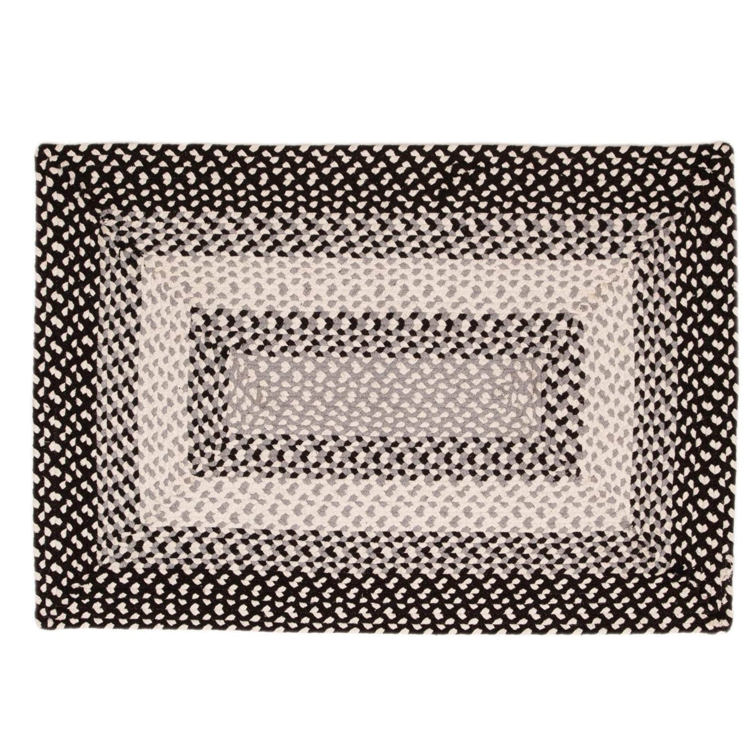 Waterbury WAT01 Black & Gray Rug #color_black & gray