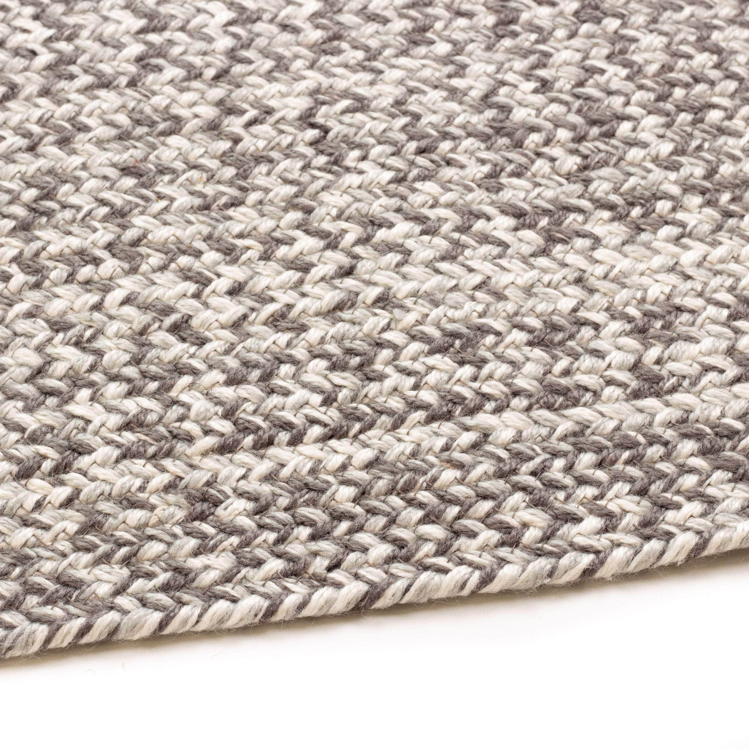 Cantebury Farmhouse Braided Area Rug in Gray #color_gray