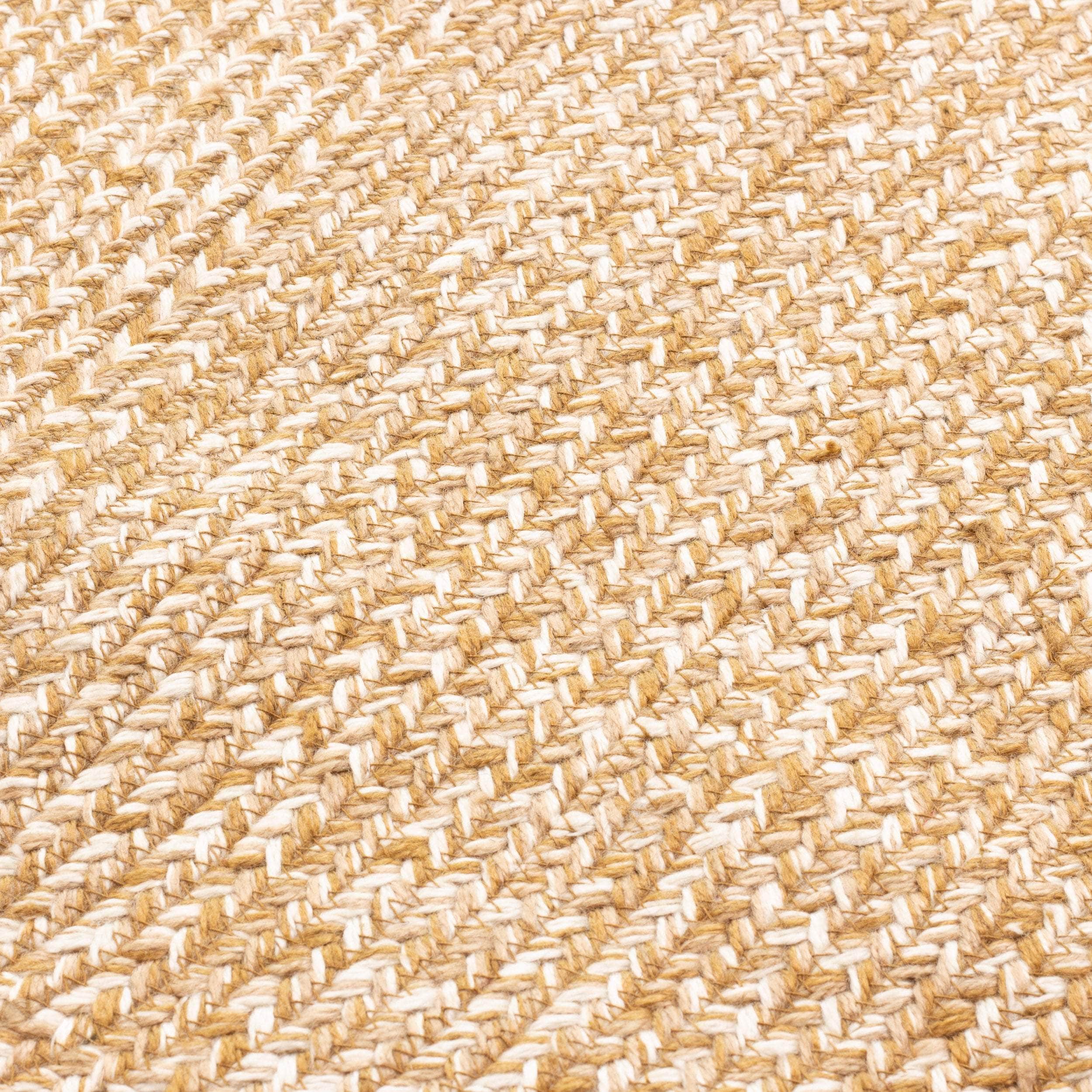 Cantebury Farmhouse Braided Area Rug in Brown Multicolor #color_brown