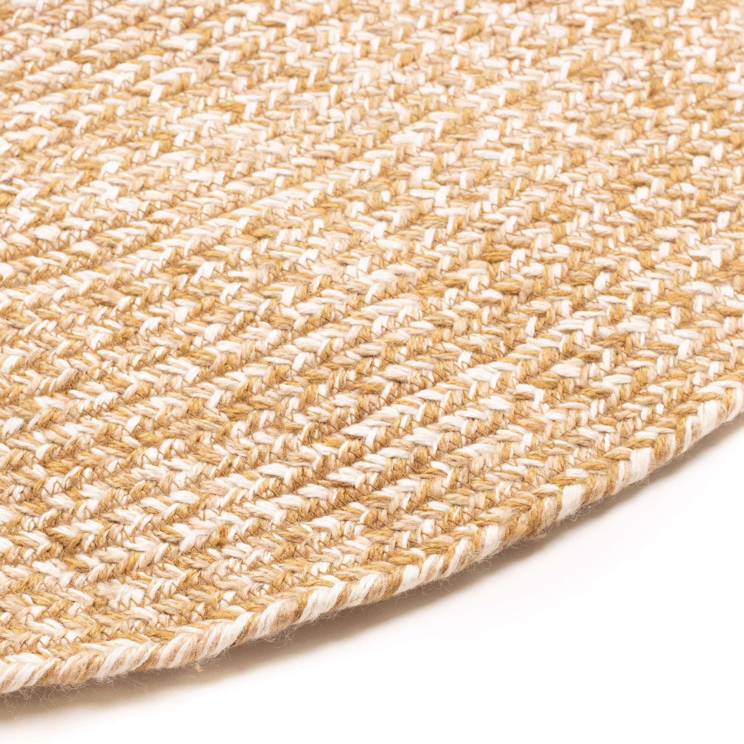 Cantebury Farmhouse Braided Area Rug in Brown Multicolor #color_brown