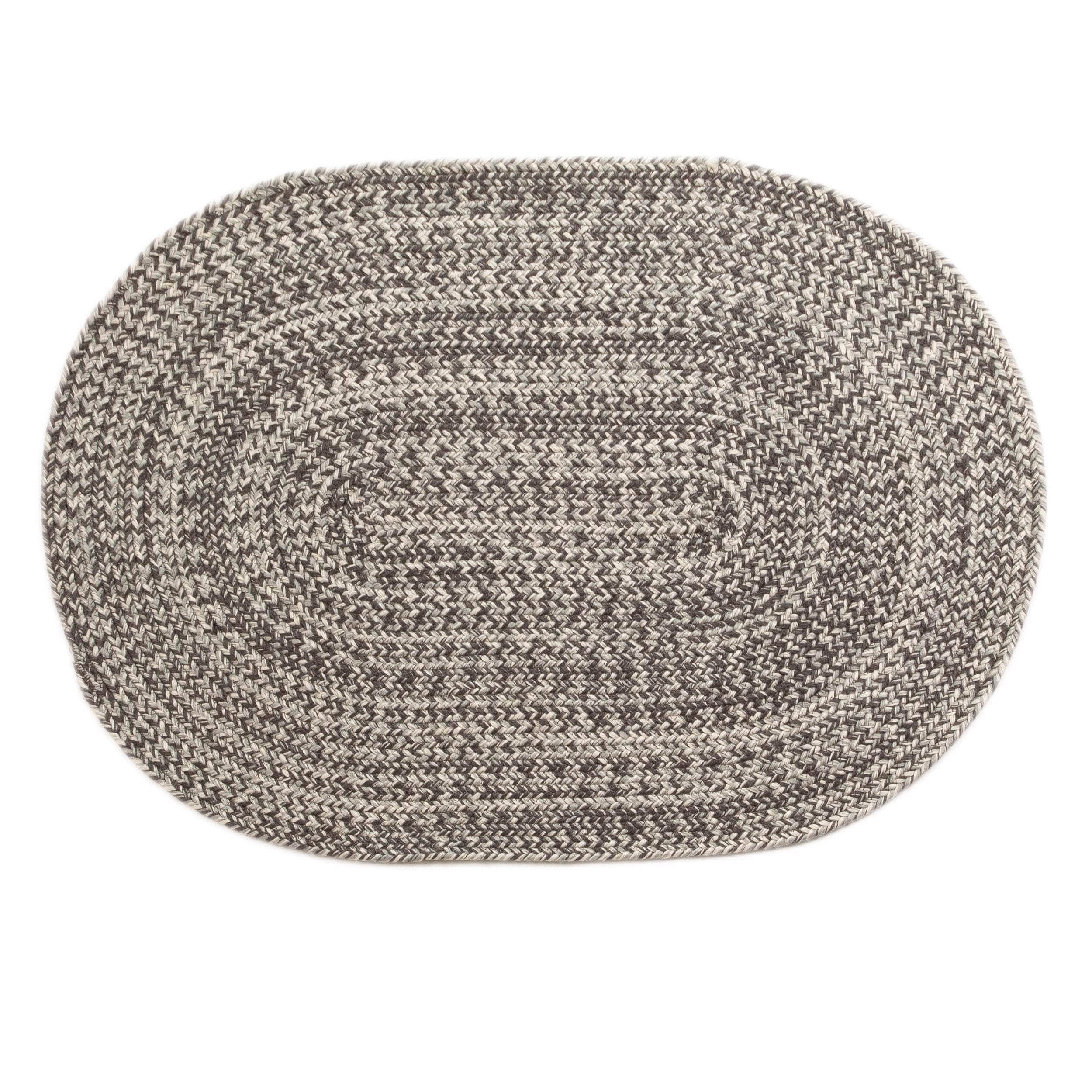 Cantebury Farmhouse Braided Area Rug in Gray #color_gray