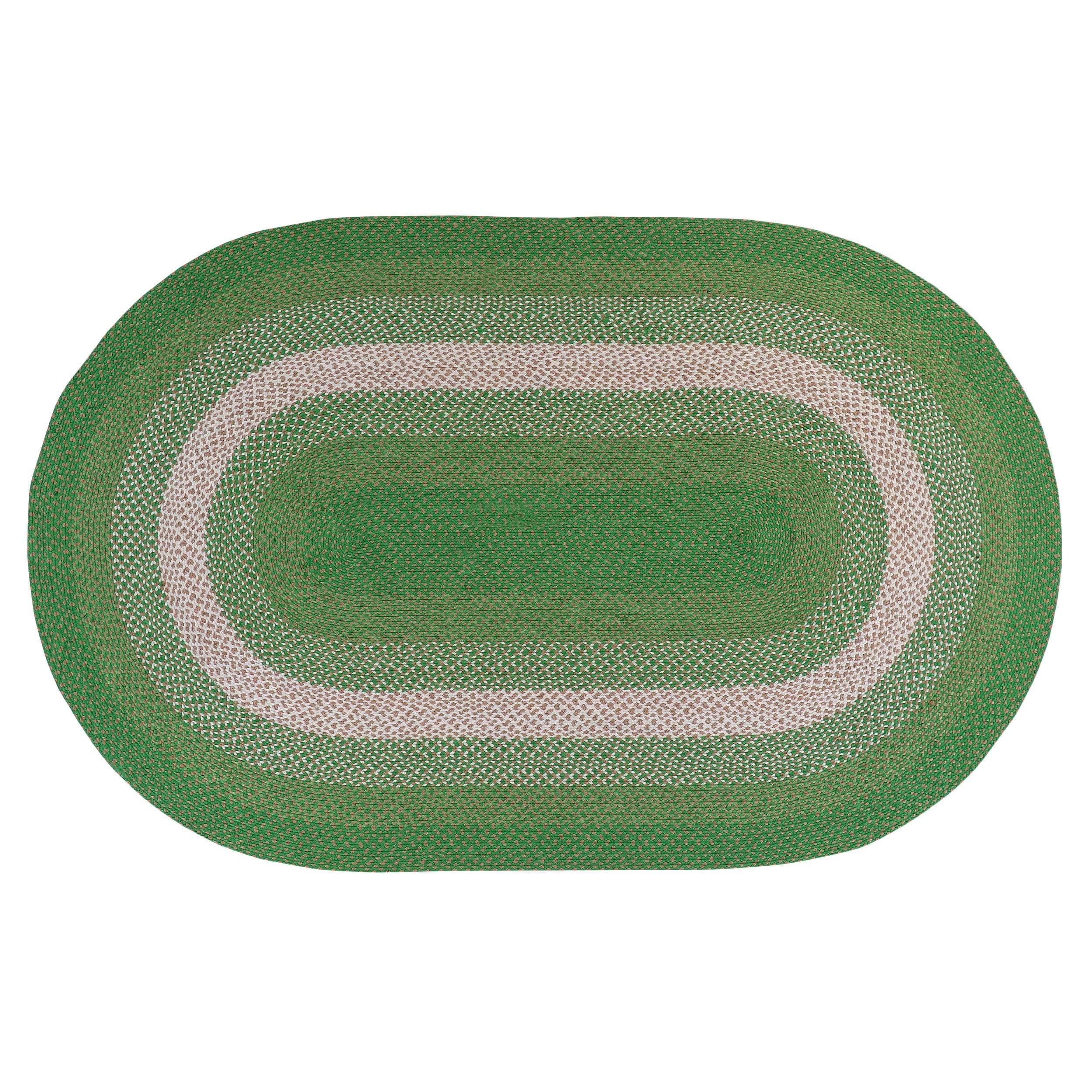 Bradford Braided Indoor / Outdoor Rug #color_green
