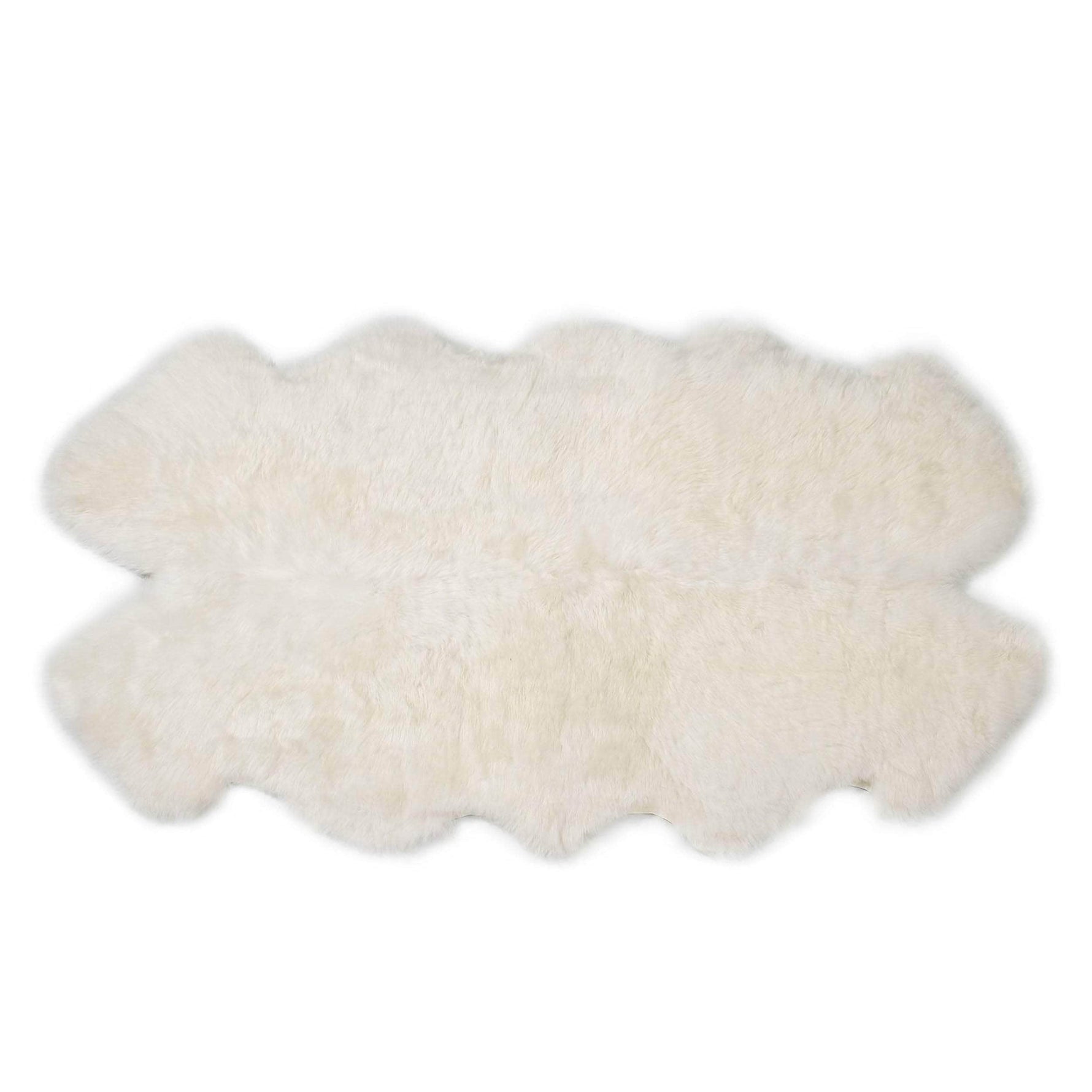Natural Sheepskin Rug Shearling Fur Pelt #size_4' x 6'